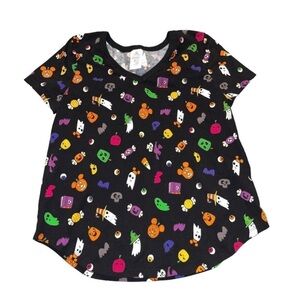 Disney Parks V-neck All Over Halloween & Candy Print